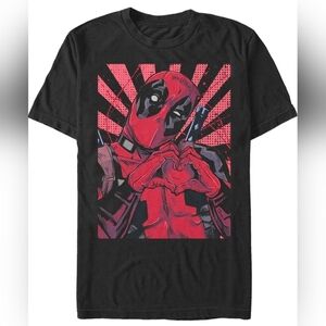 Marvel Deadpool Men's Black T-shirt, Size Large. NEW!